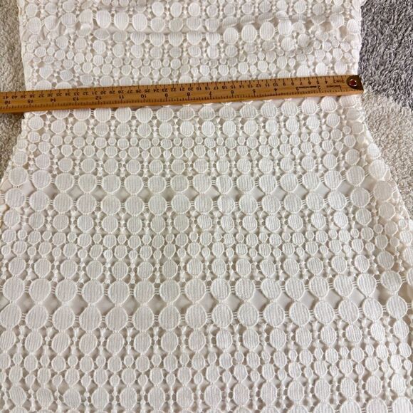Lauren Ralph Lauren Dress womens size 8 cushion cut Lace white Geometric sheath - Picture 11 of 11